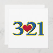 3-21 Wereld Down Syndrome Day Kaart (Voorkant / Achterkant)