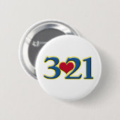 3-21 Wereld Down Syndrome Day Ronde Button 5,7 Cm (Voorkant /achterkant)