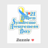 3-21 Wereld Down Syndrome Day Sticker (Vel)
