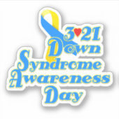 3-21 Wereld Down Syndrome Day Sticker (Voorkant)