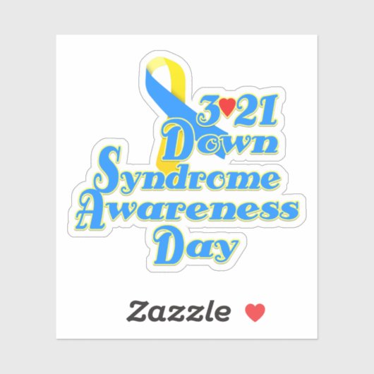 3-21 Wereld Down Syndrome Day Sticker (Vel)
