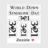 3-21 Wereld Down Syndrome Day Sticker (Vel)