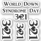 3-21 Wereld Down Syndrome Day Sticker (Voorkant)