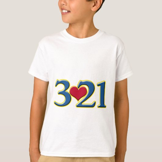 3-21 Wereld Down Syndrome Day T-shirt (Voorkant)