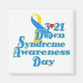 3-21 Wereld Downsyndroom Dag Magneet (Voorkant)