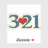3-21 Wereld Downsyndroom Dag Sticker (Vel)