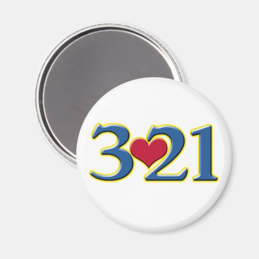 3-21 Wereld Downsyndroomdag Magneet (Voorkant / Achterkant)