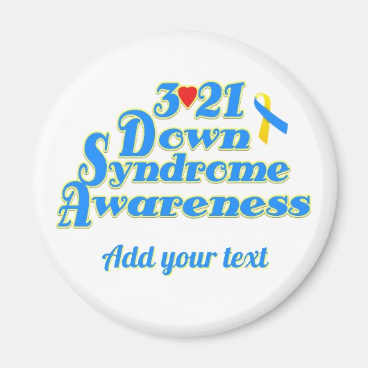 3-21 World Down Syndrome Day Magnet (Voorkant)