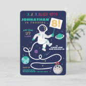 3 2 1 Afgelopen vrijdag: astronaut ruimtethema Kaart (Staand voorkant)