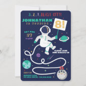 3 2 1 Afgelopen vrijdag: astronaut ruimtethema Kaart (Voorkant)