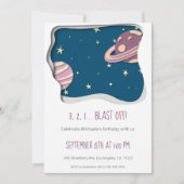 3 2 1 laatste dag van de eerste verjaardag van het kaart (Voorkant)