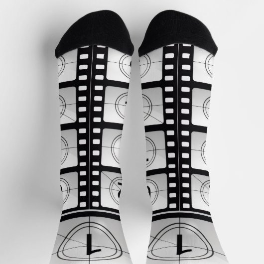 3...2...1...."Movie Countdown" Grey Crew Sokken (Top)