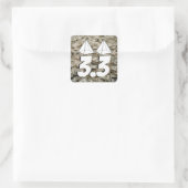 3,3 miljoen voor die 2 piramide toppen vierkante sticker (Tas)