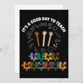 3/4, het is een goede dag om kleine mensen te lere bedankkaart (Voorkant / Achterkant)