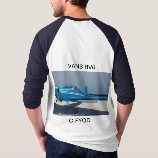 3/4 Lengte Raglan met Vans RV6 + CNY3 Airport T-shirt (Achterkant)