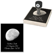 3/4 Maan Rubberstempel (Gestempeld)