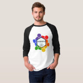 3/4 Mouwen Raglan T-Shirt (Voorkant volledig)