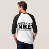 3/4 Raglan Powered by NRE T-shirt (Achterkant volledig)