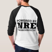 3/4 Raglan Powered by NRE T-shirt (Achterkant)