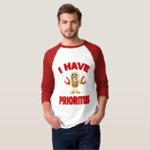 3/4 Sleeve Hoefijzers T-shirt (Voorkant volledig)