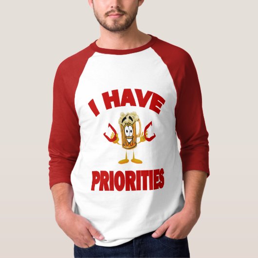 3/4 Sleeve Hoefijzers T-shirt (Voorkant)