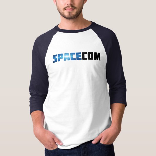 3/4 Sleeve Raglan SpaceCom T-Shirt (Voorkant)