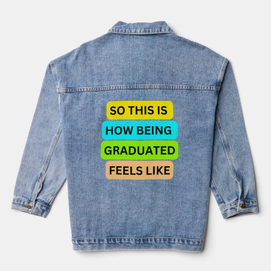 3/4 Sleeve Raglan wit en zwart SO_THIS_ Denim Jacket (Achterkant)