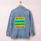3/4 Sleeve Raglan wit en zwart SO_THIS_ Denim Jacket (Hangar)