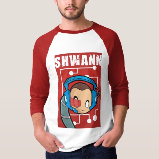 3/4-Sleeve SHWANN Jersey T-shirt (Voorkant)