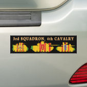 3/4e cavalerie VSR pantservoertuigen Bumpersticker (Op auto)