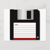 3,5-inch diskette oude  computerschijf briefkaart (Voorkant)