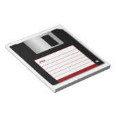 3,5-inch diskette oude computerschijf notitieblok (Schuin)