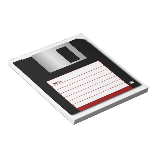 3,5-inch diskette oude computerschijf notitieblok (Schuin)