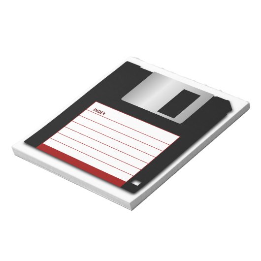 3,5-inch diskette oude computerschijf notitieblok (Linkerzijde)