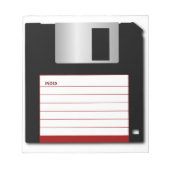 3,5-inch diskette oude computerschijf notitieblok (Voorkant)