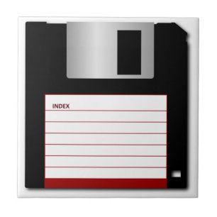 3,5-inch diskette oude computerschijf tegeltje