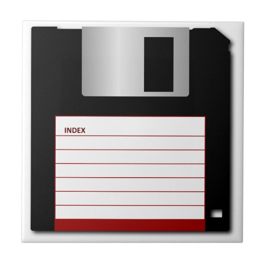 3,5-inch diskette oude computerschijf tegeltje (Voorkant)