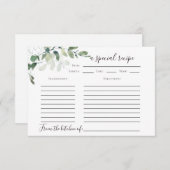 3,5-inch x5-EucalyptusVrijgezellenfeest Kaart (Voorkant / Achterkant)