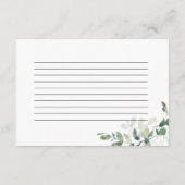 3,5-inch x5-EucalyptusVrijgezellenfeest Kaart (Achterkant)