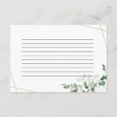 3,5-inch x5-EucalyptusVrijgezellenfeest Kaart (Achterkant)
