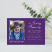 3,5-inch x5-sympathie begrafenisgeheugen BEDANKT U (Staand voorkant)