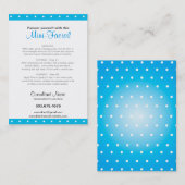 3,5-inch x 2,5-inch minikaart voor gezichtsveld visitekaartje (Voorkant / Achterkant)