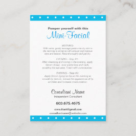 3,5-inch x 2,5-inch minikaart voor gezichtsveld visitekaartje