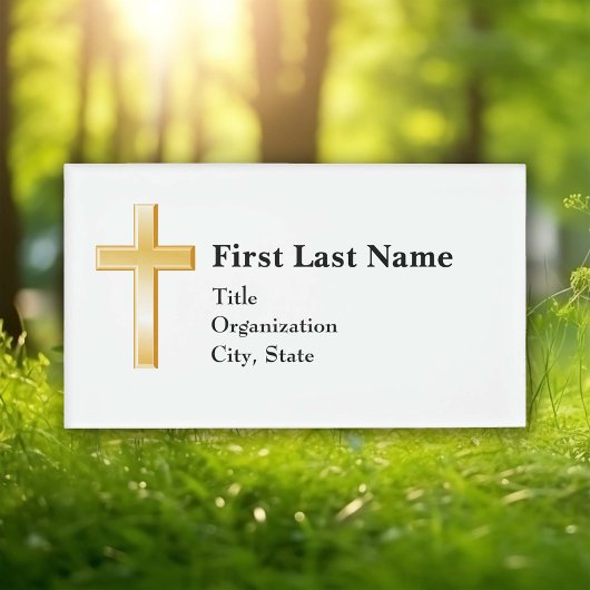 3,5 inch x 2 inch acrylrechthoek, Christelijk Naambadge