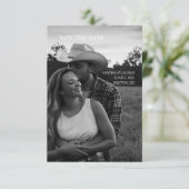 3,5-inch x 5-inch flat-behalve de datumkaart save the date (Staand voorkant)