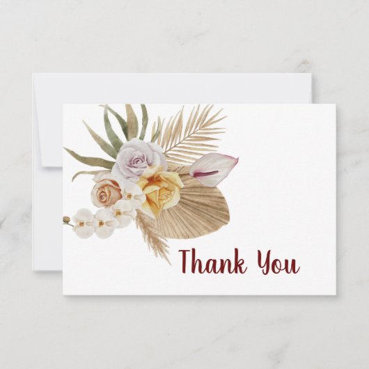 3,5-inch x 5-inch flat-panelkaart bedankkaart (Voorkant)