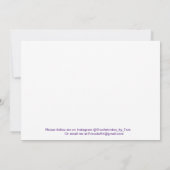 3,5-inch x 5-inch flat-panelkaart bedankkaart (Achterkant)