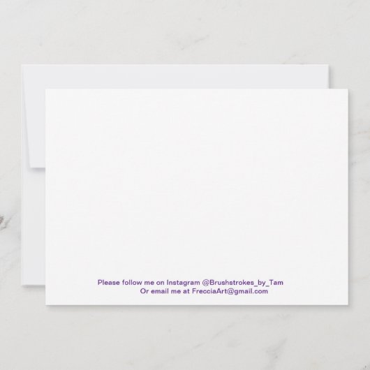 3,5-inch x 5-inch flat-panelkaart bedankkaart (Achterkant)