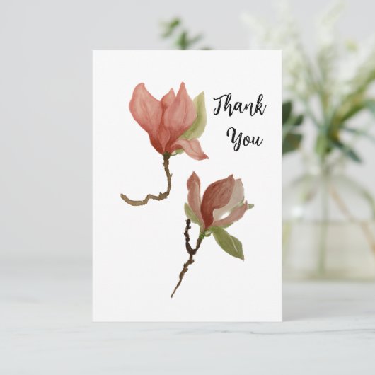 3,5-inch x 5-inch flat-panelkaart bedankkaart (Staand voorkant)