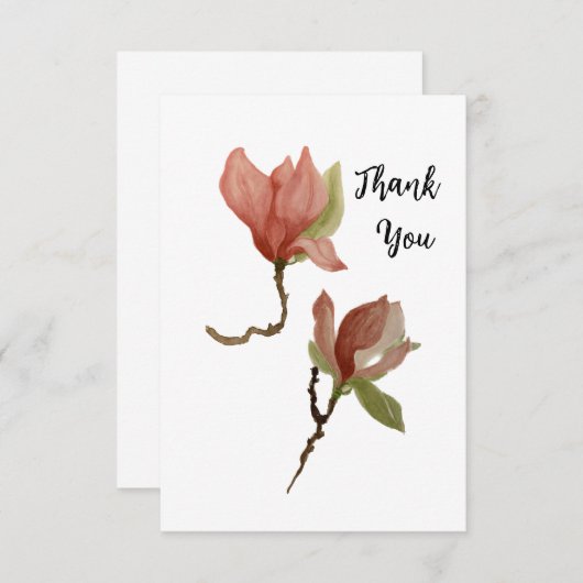 3,5-inch x 5-inch flat-panelkaart bedankkaart (Voorkant / Achterkant)